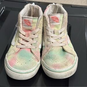Vans Kids Multicolor High-Top Sneakers size 8.0